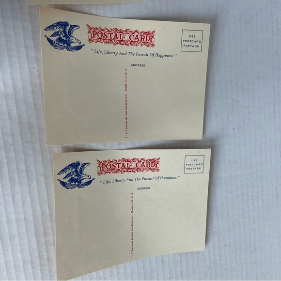 Life Liberty and the Pursuit of Happiness Patriotic Vintage Postcard Made In USA - Picture 7 of 15